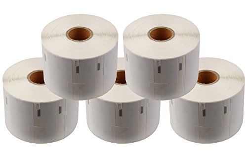 Preisvergleich Produktbild 5 Rollen Etiketten für Dymo Typ 11354 Ettiketten 57x32mm