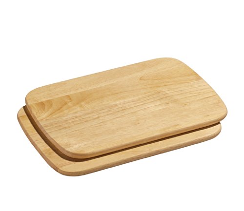 Zassenhaus 0000050714 2er Set Frühstücksbrett, Holz, braun, 2,2 x 19,4 x 27 cm