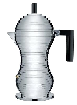 Alessi MDL02/6 B Kaffeekanne Espresso Griff/Knauf