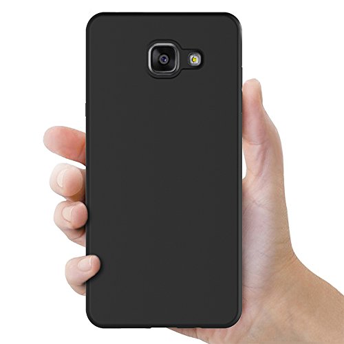 AICEK Funda Samsung Galaxy A3 2016  Negro Silicona Fundas para Galaxy A3 2016 Carcasa A310  4 7 Pulgadas  Negro Silicona Funda Case