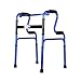 Produktbild Rollatoren Zimmer Walker Assisted Walker Armlehnenrahmen Vier-Fuß Gehstock Walking für ältere Menschen (Farbe : Blue)
