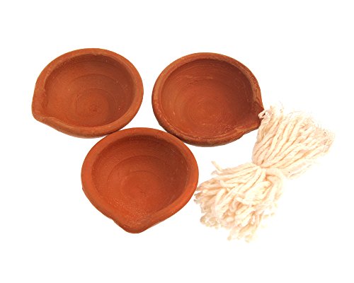 Yakeba | Butterlampe Diya | Diwali | aus Ton (15)