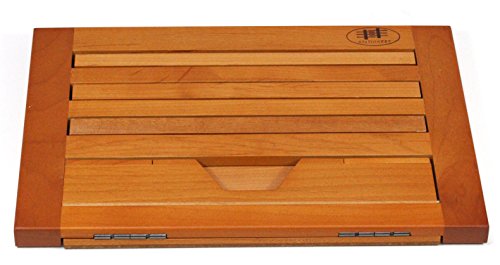 Buchhalter aus Buchenholz, Leseständer, Kochbuchhalter, Notenständer, Tischstaffelei, Buchstütze, Rezepthalter, Pad-Ständer - 3