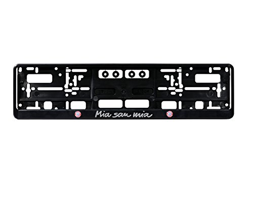 Preisvergleich Produktbild FC Bayern München Kennzeichenverstärker Mia San Mia (one size, schwarz)