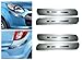Premium Quality Car Silver Chrome Bumper Safety Guard Protector For - All Cars - Set of 4Pcs RS.699.00