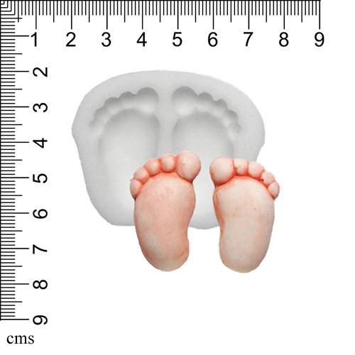 comprare on line Stampo in Silicone, motivo: piedini neonato, per alimenti prezzo