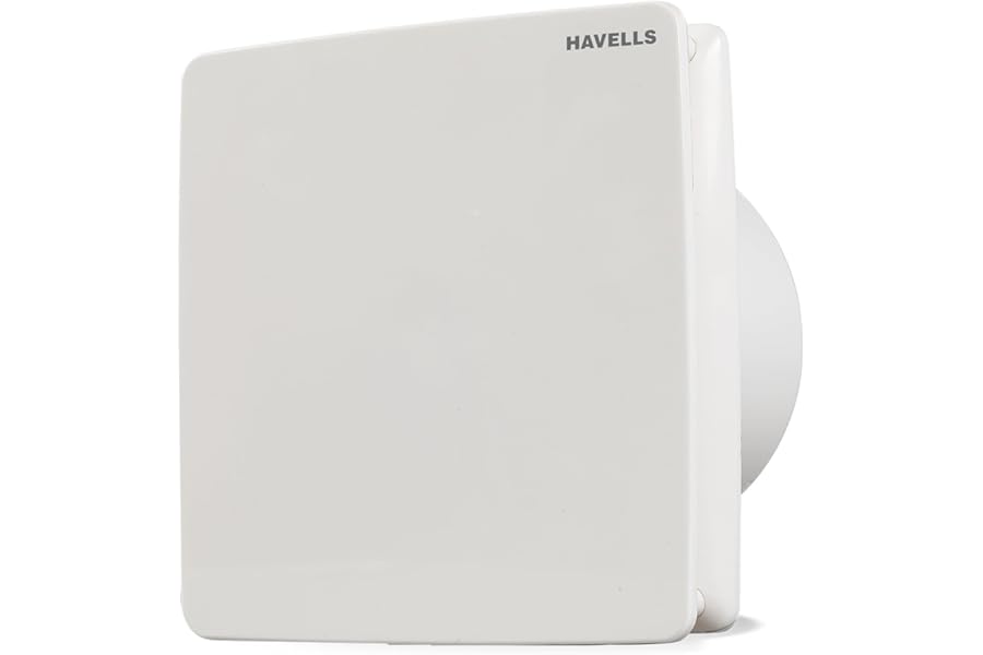 Havells 150mm Ventil Air ZX Exhaust Fan | Strong Air Suction, Rust Proof Body and Dust Protection Shutters | Suitable for Bathroom, Kitchen & Office, 