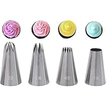16-teiliges Spritztüllen Set Aus Edelstahl – Für Kuchen, Cupcakes & Churros | Inkl. Mittlere Blätterteigdüse