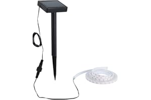 Xanlite Bande lumineuse - Ruban solaire extérieur - Bande Led Solaire - Ruban lumineux solaire - Balise Led Solaire multicolore 3 mètres - SPLSBK3SOLARRVB