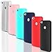 Produktbild CreWin 6 Pack Huawei P8 Lite 2017 Hülle Weiche Silikon Handyhülle TPU Bumper Schutzhülle Klar Handytasche Anti Kratzer Rückseite Soft Case Cover- Schwarz+ Blau+ Rot+ Grün+ Rosa+ Transluzent