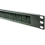 kenable Cable Management 19 Universal Panel 1U With Brush for Data Cabinet