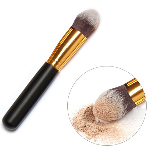 Eleacc 10tlg Make UP Pinsel Pinselset Gesichtspinsel Schminkpinsel Kosmetikpinsel Kosmetik Brush Schwarz - 4