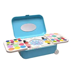 VikriDA Makeup Palette for Kids Girls Washable Cosmetic Play Kit Princess Make Up Set with Mirror ( Premium Quality )