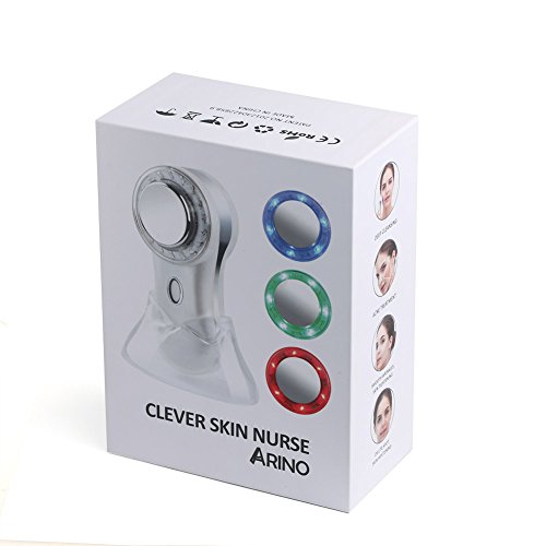 ARINO Ultraschallgerät für Gesicht Kosmetisches Ultraschallgerät Tragbare Gesicht Massagegeräte, Gesichtsbehandlung Hautverjüngung durch ION und Photon, Anti Falten Anti-Aging und Akne Muttertagsgeschenke - 7
