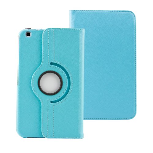 Tab3 360 ° Schutztasche für SAMSUNG GALAXY TAB 3 Hülle Schutz Etui Tasche Cover Case (8.0 Hellblau) - 4