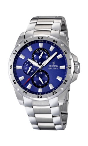 Festina Herren-Armbanduhr XL Sport Multifunktion Analog Quarz Edelstahl F16662/4 Festina Herren-Armbanduhr XL Sport Multifunktion Analog Quarz Edelstahl F16662/4