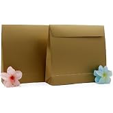 25&times;23 cm Premium Kitap Boy Hediye Kutusu | Mat Gold Renk, Kendinden Yapışkanlı Kapak, G&uuml;&ccedil;l&uuml; & Kolay Kapanış (Tekli Paket)