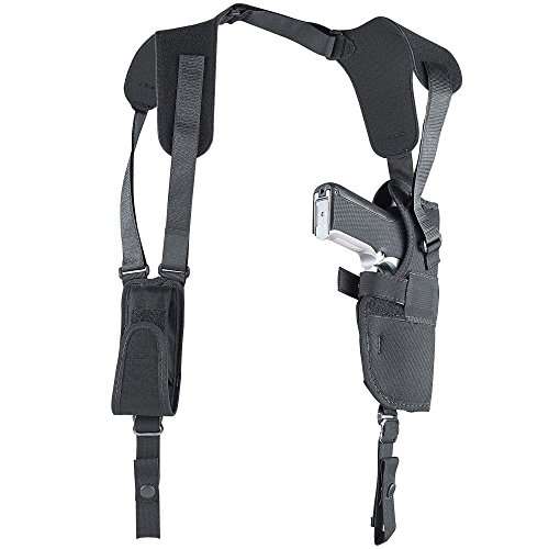 Uncle Mike's Law Enforcement Kodra Nylon Pro-Pak Vertical Shoulder Holster, Black, Right Hand