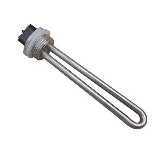 Dernord 12v 300watt DC Immersion Heater Submersible Water Heater Element Stainless Steel Heating Element with 1 Inch NPT Fitting by Dernord