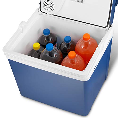 Kealive Elektrische Kühlbox, Thermoelektrische Kühlbox mit Kühl- und Warmhaltefunktion - 25 Liter,12 V für Auto und Lkw - 4