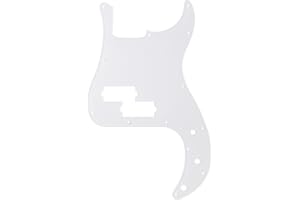 Musiclily Pro 13 Agujeros Bajo Golpeador Pickguard para Squier Sonic Precision Bass, Transparente