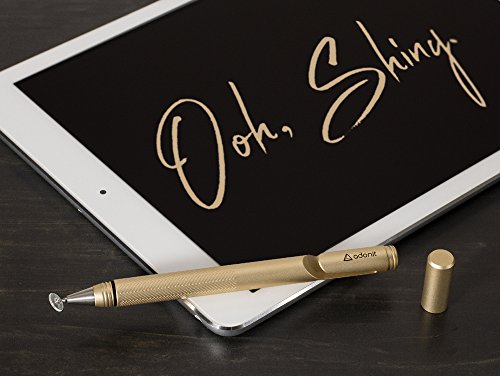 Adonit Jot Pro 2.0 Metall Stylus für Apple iPad/iPhone inkl. Dampening/Clip/Precision Disc gold - 4