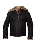 winterjacke leder männer Material: echtes gewachsenes US-Schaffell - mindestens 15mm hoch