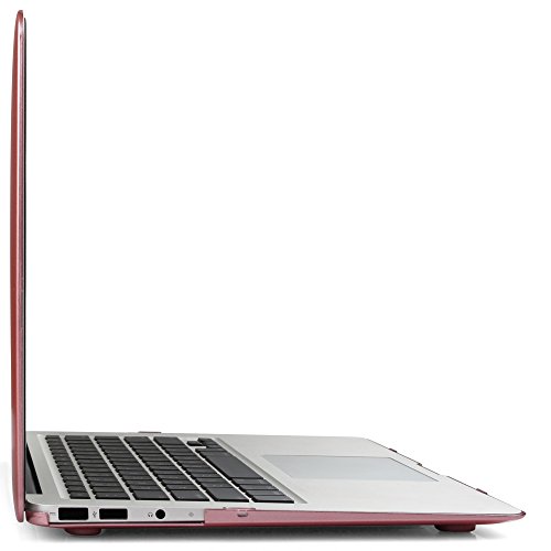 iDOO MacBook Schutzhülle / Hard Case Cover Laptop Hülle [Für MacBook Air 13 Zoll: A1369/A1466] – matt, Rosa Gold - 5