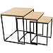 Produktbild Les Squ Nesting Table of N Square Design y Scandi Loft Cozy Scandinav Cozy Scandinav, Fuß, gemütlich