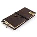 Produktbild 7Felicity® 10B Handgefertigt Notizbuch Leder Vintage, Bundle Kordel,22,1 cm × 12,7 cm, Schwarz-Braun,nachfüllbar Seiten Leder Tagebuch,Traveler 's Notebook,Retro Journal