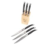 LAGUIOLE STYLE DE VIE Premium Line COUTEAUX À STEAK set de 6, noir