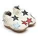 Soft Leather Baby Shoes Little Stars Cream 6-12 months