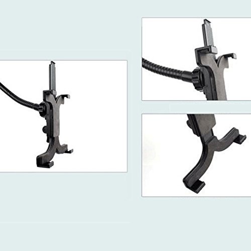 LESHP Tablet Schwanenhals Halterung Ständer, 360 Grad drehbar Verstellbare Klemme für iPad Pro 24,6 cm iPad Air/Air 2, iPad Mini 3/Mini 2/Mini (schwarz) - 7