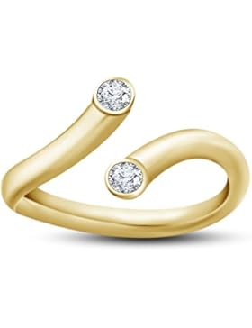 Vorra Fashion 14K Gold & Weiß Vergoldet 925Silber verstellbar Größe Zehenring Fashion Jewelry