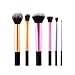 Travel Brush Set - Essential 6pcs Make Up Kit Powder Eyeshadow Foundation Blush Brushes