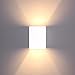 Produktbild LED Wandlampe Gips dimmbar, eckig (überstreichbar) Up & Down - Innenleuchte mit OSRAM G9 LED Leuchtmittel 3,5W 2700K warmweiß