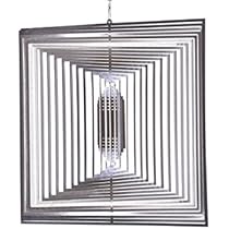 PAMINGONO Windspiele 2er-Set - Bunte Glasmalerei Für Garten & Balkon