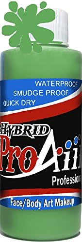 ProAiir Waterproof Hybrid Face and Body Art Paint (2.1oz (60ml), Green Screen)