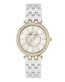 Anne Klein Damen Analog Klassisch Quarz Uhr mit Plastik Armband AK/N2620WTGB