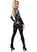 Produktbild OOFAY Frauen Sexy Schwarz Lackleder Overall Bondage Zentai Catsuit Wetlook PVC Latex Trikot Crotchless Body Erotische Clubwear, S