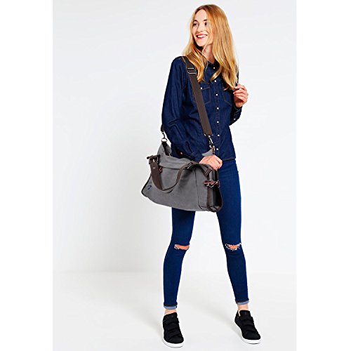 Coofit Damen Canvas Umhängetasche Messenger Bag Handtasche Hobo - 8