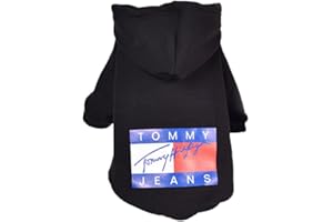 ENGEL WEMANG Cappotto per cani di piccola taglia, felpa con cappuccio alla moda, cappotto invernale per cani, giacca per cani Adatto per cani di piccola taglia e gatti, quattro colori disponibili (XXL nero)