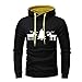 Produktbild Geili Herren Kapuzenpullover Sweatjacke Kapuzenjacke Hoodie Weihnachten Rentiere Gedruckt mit Kapuze Sweatshirt Männer Herbst Winter Übergrößen Pullover Kapuzenpulli Langarmshirt