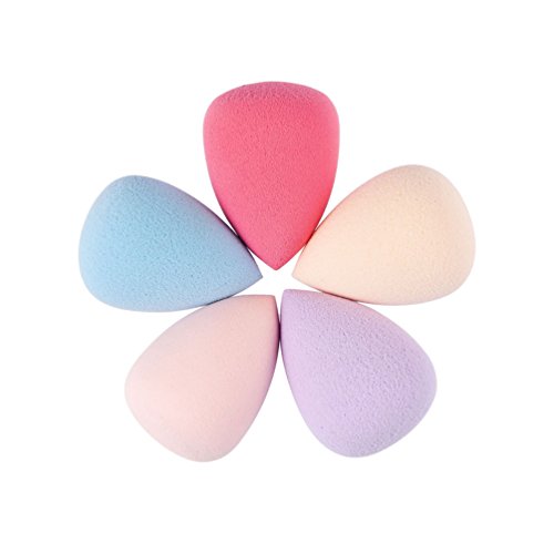 Coolgoes 5Pcs Pro Beauty Makeup Sponge Foundation Blender Makeup Puff Sponge