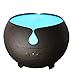 Produktbild CFZHANG 600ml Aromatherapy Diffuser Cool Mist Befeuchter, Großer ätherischer Öl-Diffusor Waterless Auto Shut-Off, 7 Farbe LED Licht, Dunkles Holz Getreide, Office