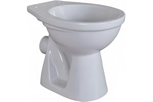 BELVIT Stand-WC Tiefspüler, Tiefspültechnik, Abgang Wand waagerecht, 39x35x49 cm, Sanitärkeramik, Manhattan Grau, bodenstehend, TÜV geprüft, 28 cm