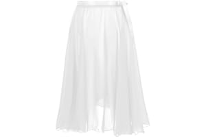 iiniim Longue Jupe de Sport Femme Fille Jupe de Danse Ballet Latine Mousseline Jupe de Plage Ete Jupe de Skate Gymnastique Gym Patinage Yoga Pilates Taille Haute