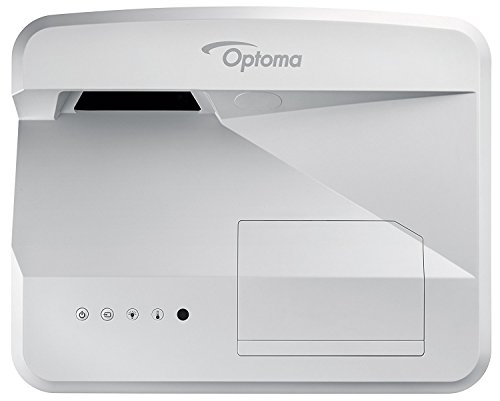 Optoma GT5000+ 1080p Full HD Ultra Short Throw Home Entertainment Projector, White with 92-Inch Manual Projection Screen with Self Locking Mechanism Bundle