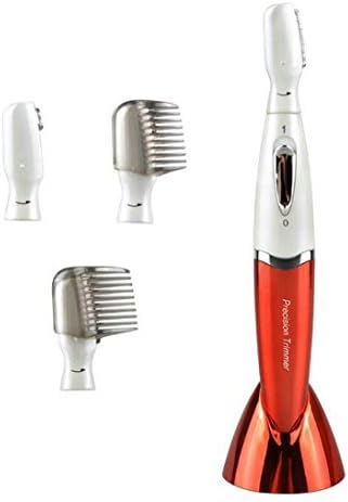 Lady's Shaver, GoodPro Electric Women Wet/Dry Epilator, Washable Body Hair Trimmer for Face Eyebrow Underarm Bikini Hand and Leg (Red)
