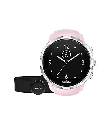 Suunto, Spartan Sport Pink HR, Montre GPS Multisport pour Athlètes, Unisexe, 10h d'autonomie, Étanche, Cardiofréquencemètre + Ceinture pectorale, Écran tactile Couleur, Rose, SS022673000